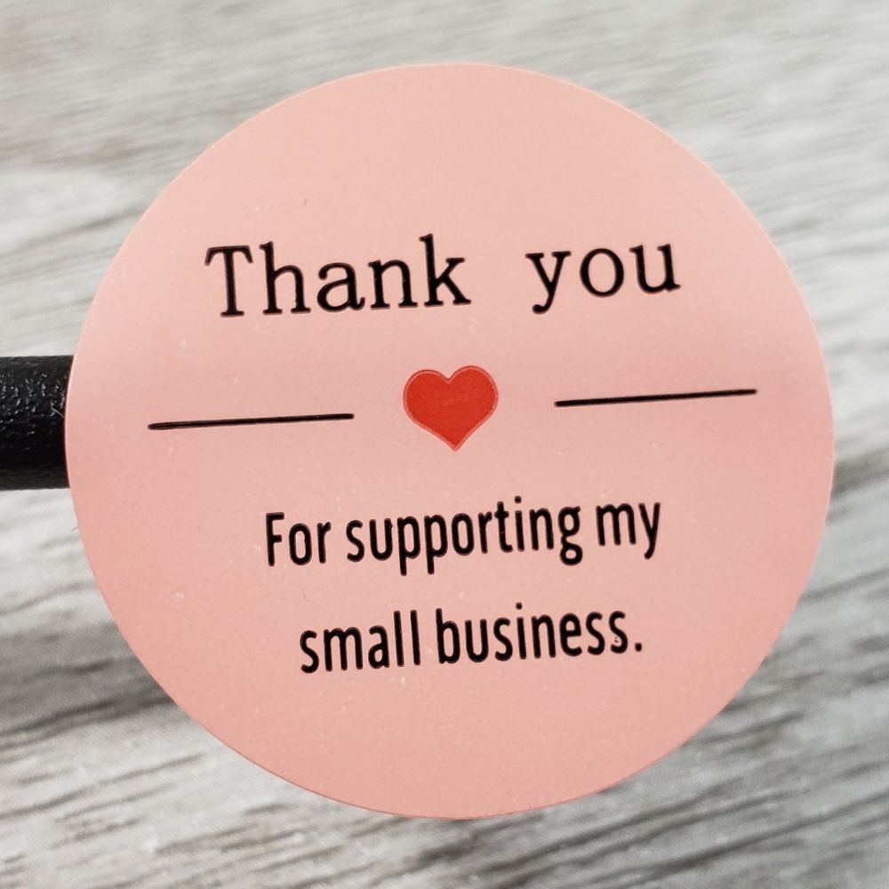 8/$20 100ct Thank You Stickers Round 1" Labels